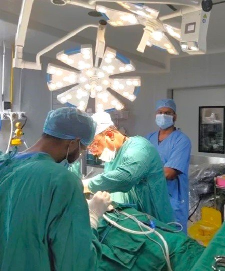 Install Shalya Xcellance make Hi-tech Operation Theatre lights in RoboSurg Hospital kolhapur
