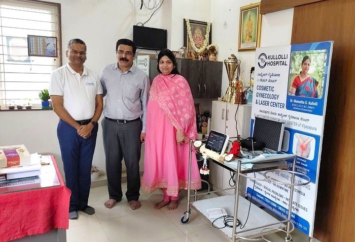 Installation of Photoniccs Laser system for Dr. Mamata & Girish Kulloli hospital in Vijayapura